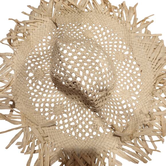 Urban Outfitters Alani Corn Husk Hat Natural - Picture 3 of 4